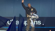 Kompany makes shock appearance at Manchester City's trophy celebration