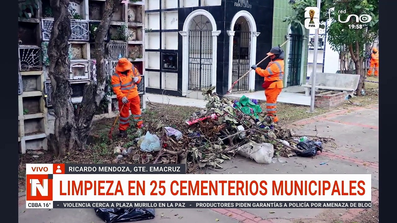 LIMPIEZA EN CEMENTERIOS DE SCZ