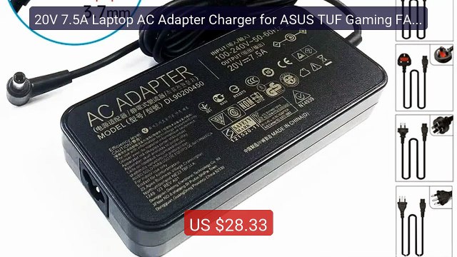 20V 7.5A Laptop AC Adapter Charger for ASUS TUF Gaming FA706 F... Hot Deal 2026 | Limited Offer!