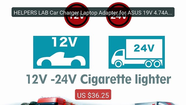 HELPERS LAB Car Charger Laptop Adapter for ASUS 19V 4.74A 3.42... Hot Deal 2026 | Limited Offer!