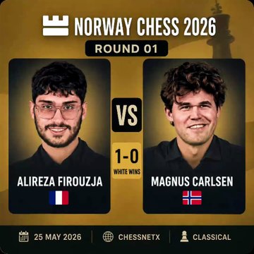 Firouzja Defeats Magnus Carlsen in a Shocking Norway Chess Opener ♟️ #norwaychess #magnus #firouzja #chesscom #chessnetx