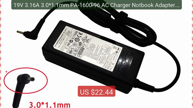 19V 3.16A 3.0*1.1mm PA-1600-96 AC Charger Notbook Adapter for ... Hot Deal 2026 | Limited Offer!