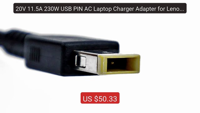20V 11.5A 230W USB PIN AC Laptop Charger Adapter for Lenovo Le... Best Buy 2026 | Great Quality!