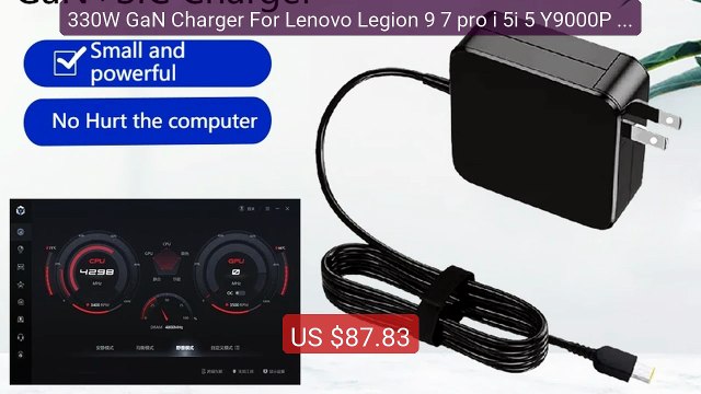 330W GaN Charger For Lenovo Legion 9 7 pro i 5i 5 Y9000P Y7000... Best Buy 2026 | Great Quality!