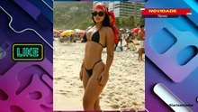 Ex BBB Larissa Santos aparece deslumbrante no Rio e conquista elogios pela beleza e presença