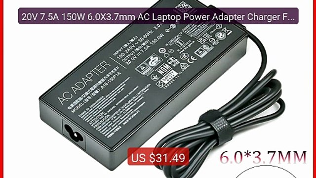 20V 7.5A 150W 6.0X3.7mm AC Laptop Power Adapter Charger For Asus TU... Top Rated 2026 | Buy Now!