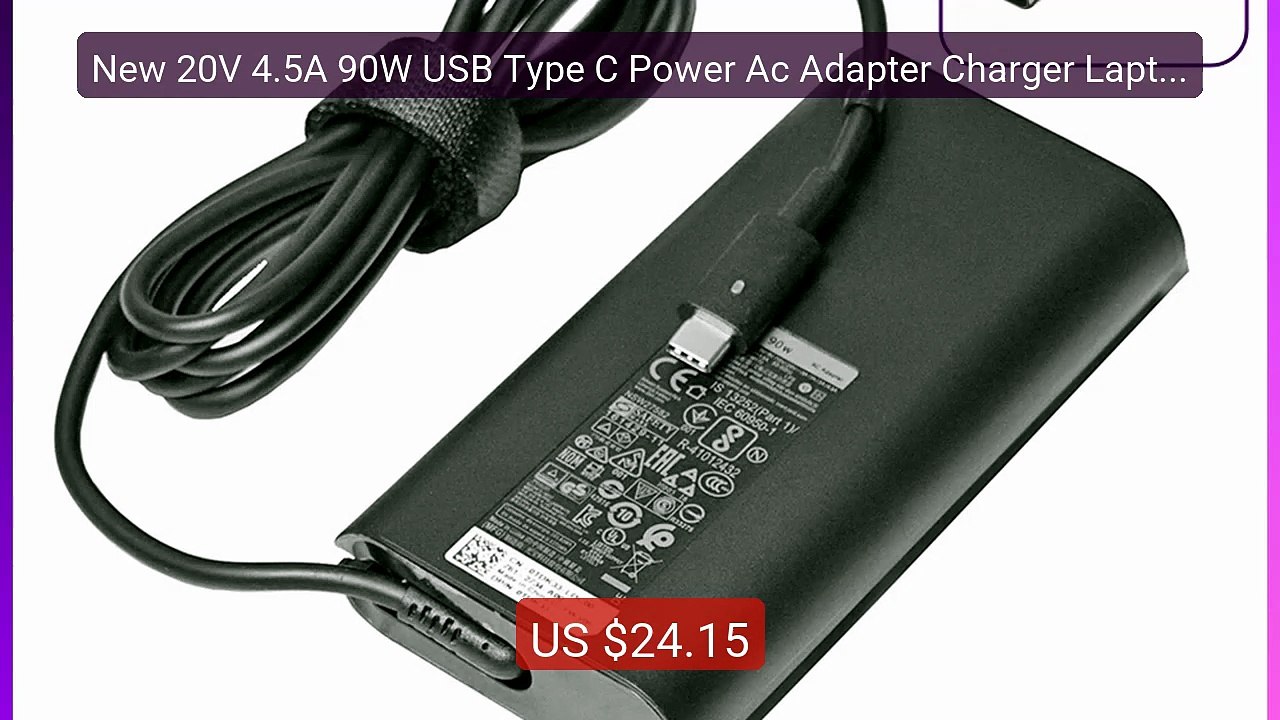 New 20V 4.5A 90W USB Type C Power Ac Adapter Charger Laptop fo... -- Best Buy 2026 | Great Quality!
