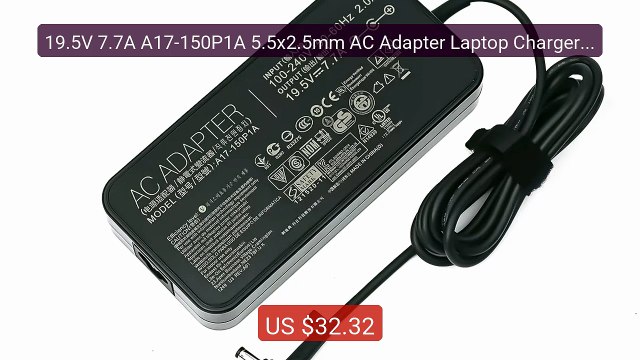 19.5V 7.7A A17-150P1A 5.5x2.5mm AC Adapter Laptop Charger For Asus... Best Deal 2026 | Shop Now!