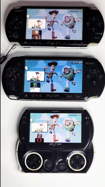 Toy Story 3 - PSP Slim vs PSP Fat vs PSP Go Speed test comparison! #short #shorts