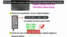 20V 4.5A 90W ac power adapter 36200286 45N0309 45N0310 ADP-... -- Top Pick 2026 | Unbeatable Price!