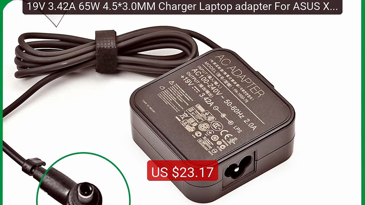 19V 3.42A 65W 4.5*3.0MM Charger Laptop adapter For ASUS X755J UX48... -- Best Deal 2026 | Shop Now!