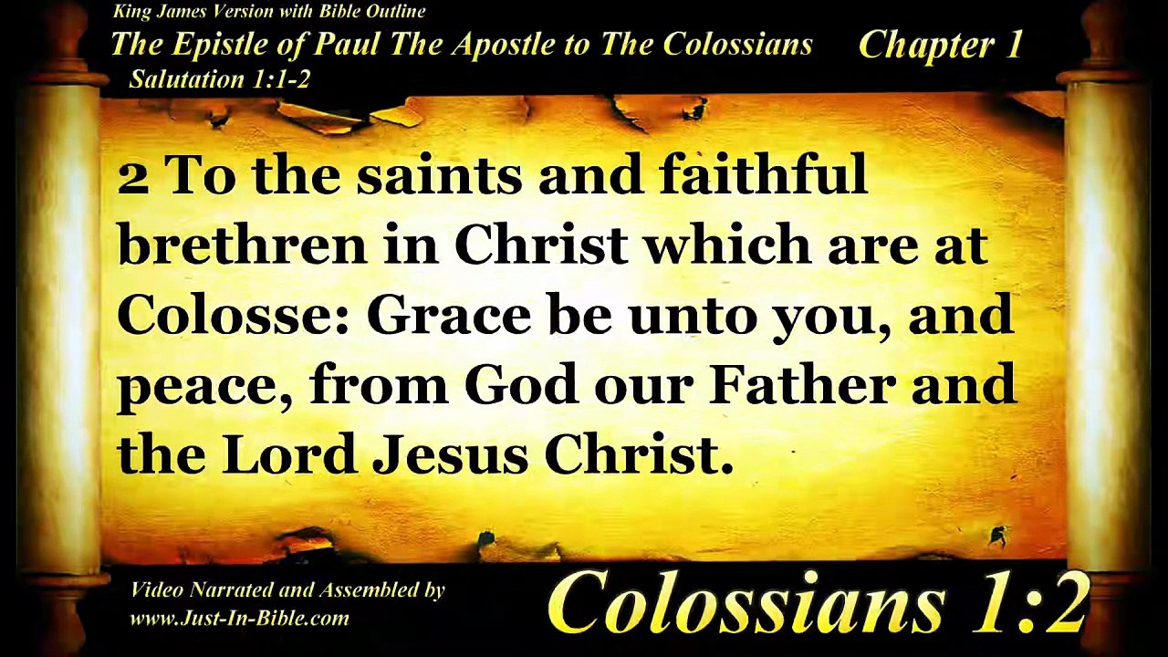 Colossians Complete | Bible Book 51 | The Holy Bible | KJV HD Audio Video Read Along