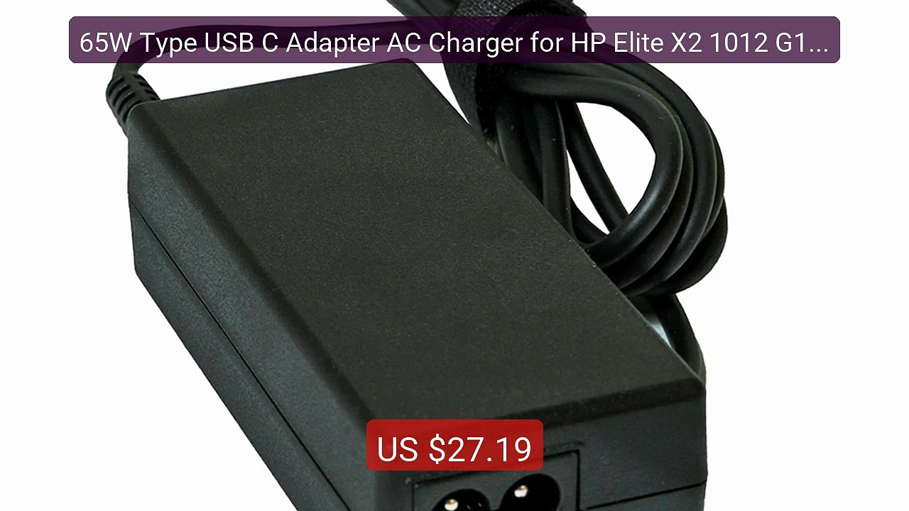 65W Type USB C Adapter AC Charger for HP Elite X2 1012 G1 G2 TPN-C... -- Best Deal 2026 | Shop Now!