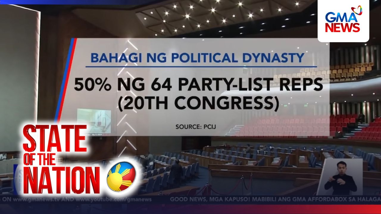 PCIJ Report: 50% ng party-list reps ay parte ng political dynasty | SONA