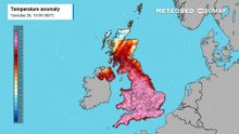 Temperatures slowly dropping down after weekend, as high pressure ebbs eastwards