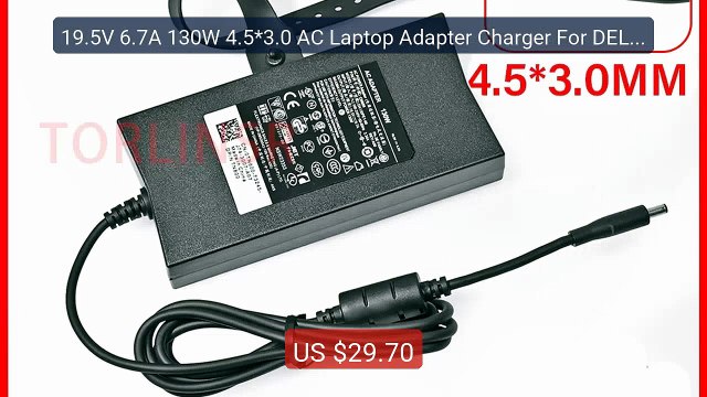 19.5V 6.7A 130W 4.5*3.0 AC Laptop Adapter Charger For DELL XPS... Best Buy 2026 | Great Quality!