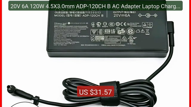 20V 6A 120W 4.5X3.0mm ADP-120CH B AC Adapter Laptop Charger F... Amazing Value 2026 | Must Have!