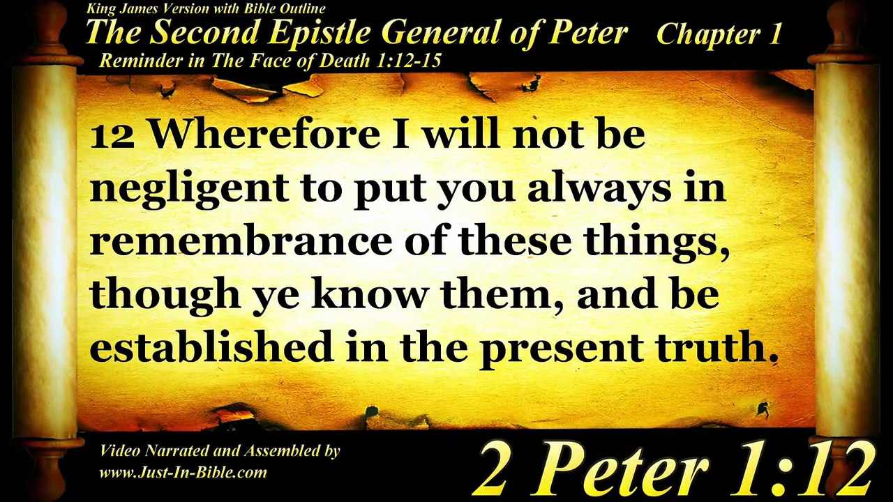 2 Peter Complete | Bible Book 61 | The Holy Bible | KJV HD Audio Video Read Along