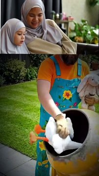 Stuffed Toys to Garden Sculptures | Swan & Bunny Decor DIY #GardenDecor #Upcycling #DIYDecor #OutdoorDecor #StuffedToyDIY #CreativeDIY #WasteToWow #GardenArt #HandmadeDecor #CraftlyDIY