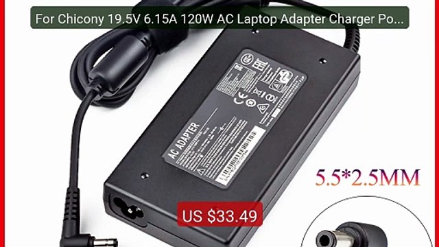 For Chicony 19.5V 6.15A 120W AC Laptop Adapter Charger Power S... Hot Deal 2026 | Limited Offer!