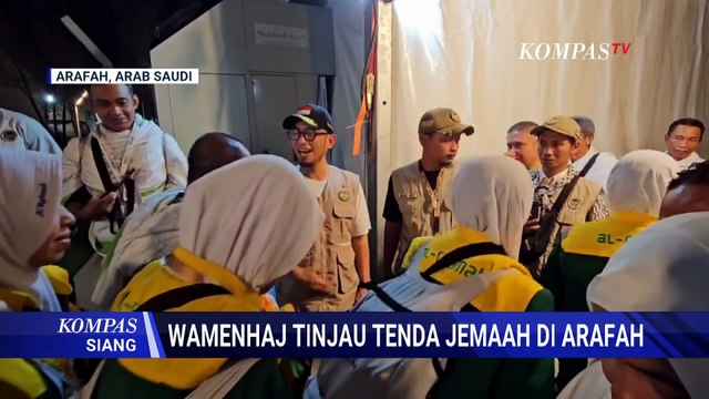 TERBARU! Situasi Persiapan Pelaksanaan Wukuf Jutaan Jemaah Haji di Padang Arafah | KOMPAS SIANG