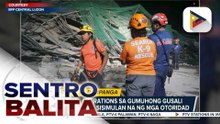 Retrieval operations sa gumuho na ginagawang gusali sa Angeles, Pampanga, puspusan; dahilan ng pagguho, patuloy na iniimbestigahan | ulat ni JM Thompson