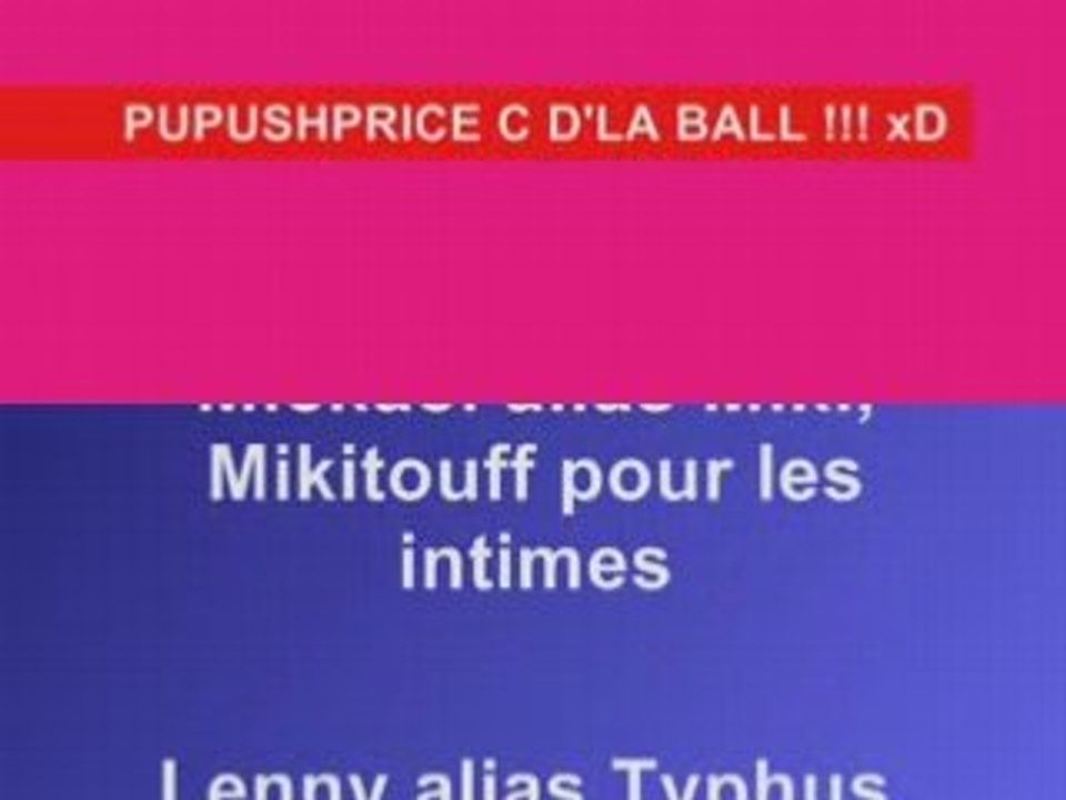 PUPUSHPRICE rien de tel pour te réveillé !! xD