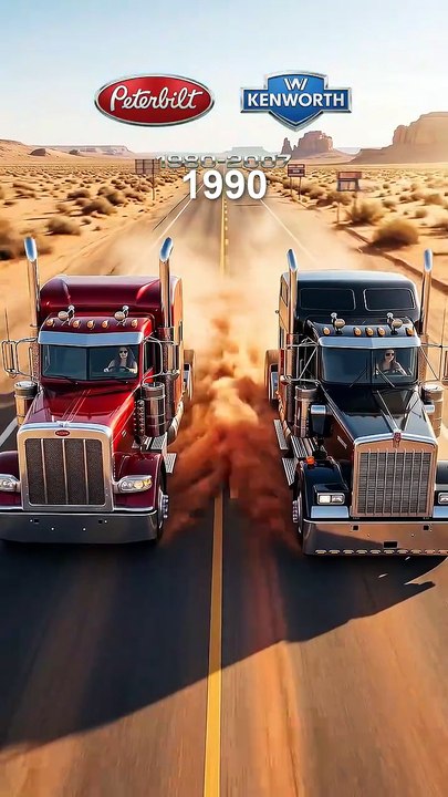 The Kings of the Highway: Peterbilt vs Kenworth Evolution (1980-2007)