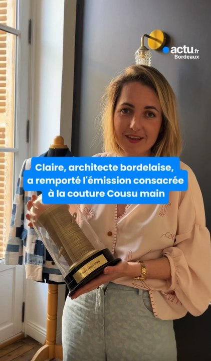 Claire, architecte de 32 ans, est la grande gagnante de la quatrième saison de Cousu main.