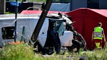 Accidente mortal entre un microbús escolar y un tren en Bélgica