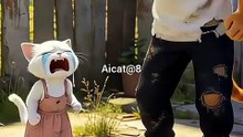 Cat family story with kitten