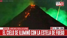 Meteorito pasó cerca de un volcán y ofreció un tremendo espectáculo