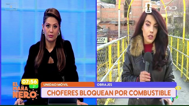 Choferes bloquean por falta de combustible
