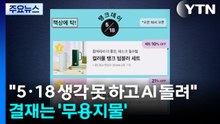 "5·18 생각 못 하고 AI 돌리다가"...결재는 '무용지물' / YTN