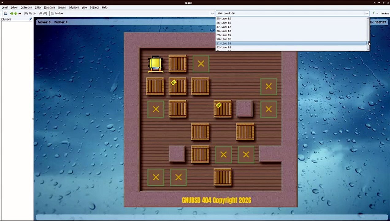 GNUBSD404 Long N135 Java Sokoban (A logical game) (Linux)