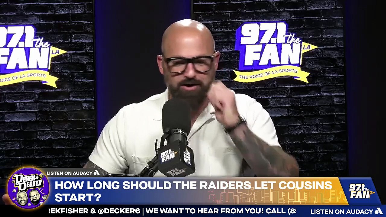 How Long Should the Raiders Stick With Kirk Cousins Before Turning to Mendoza? | Derek & Decker