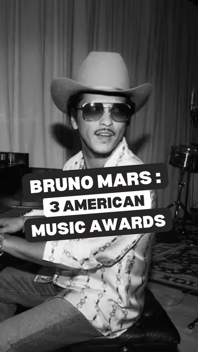 Bruno Mars : 3 American Music Awards