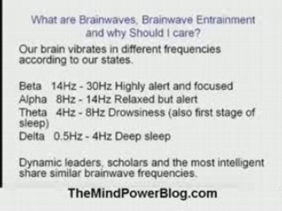 Brainwave Entrainment for More Mind Power
