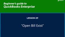 29 -  "Open Bill Exist" in Write Check