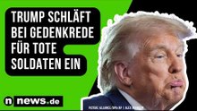 Donald Trump: US-Präsident schläft bei Gedenkrede für tote Soldaten ein