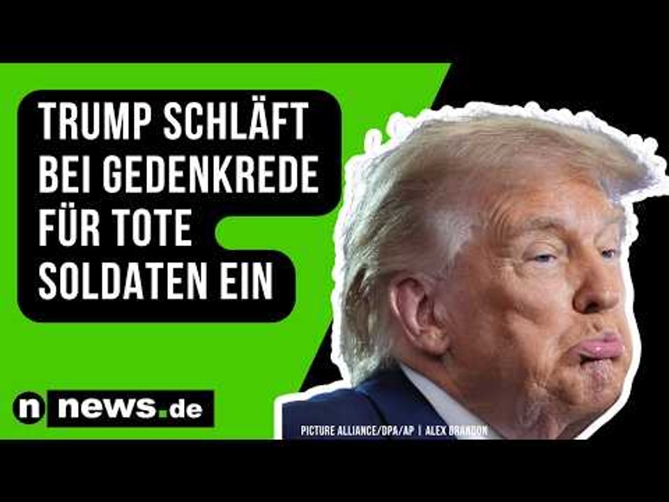 Donald Trump: US-Präsident schläft bei Gedenkrede für tote Soldaten ein