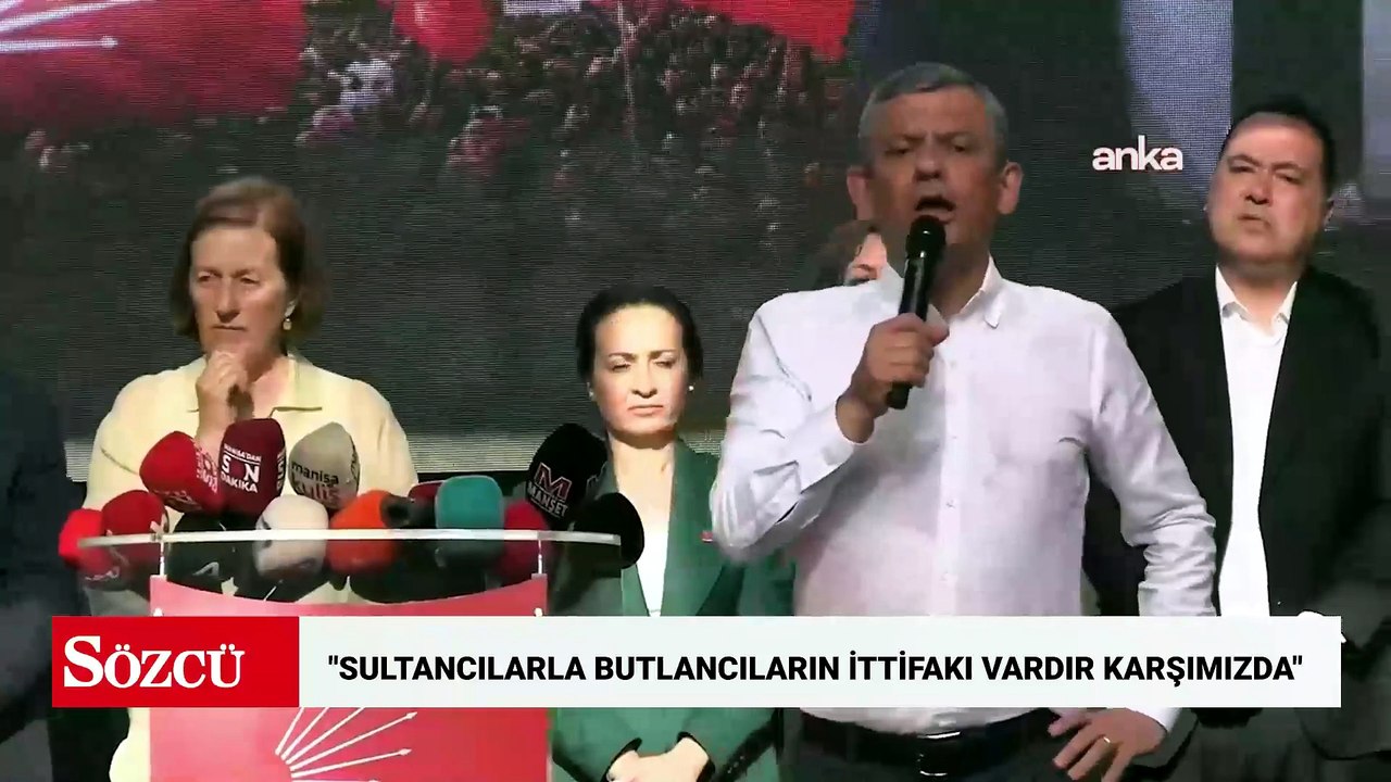 Özgür Özel Manisa'da konuştu: Sultancılarla butlancıların ittifakı vardır karşımızda