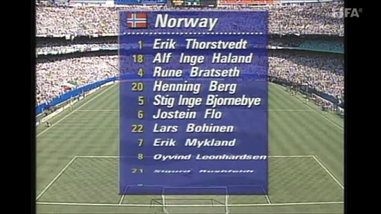 Copa do Mundo 1994 Itália x Noruega (Grupo E) com Cléber Machado (Globo)
