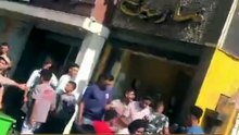 هروب عجل في بني سويف واقتحامه محل ملابس