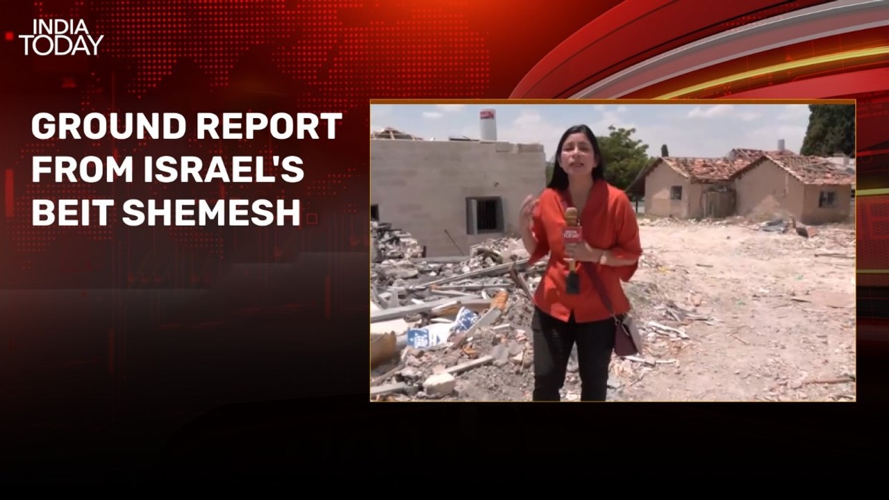India Today reports from Israel's Beit Shemesh where synagogue was hit by Iran