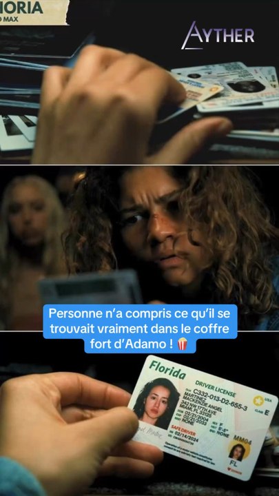 Que se cache t’il dans le coffre fort d’Alamo ? Cartes d’identités ! 🍿#euphoria #alamo #zendaya #rueeuphoria