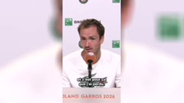 Roland-Garros - Medvedev : Je sais pourquoi je ne joue pas à mon meilleur niveau ici, mais...