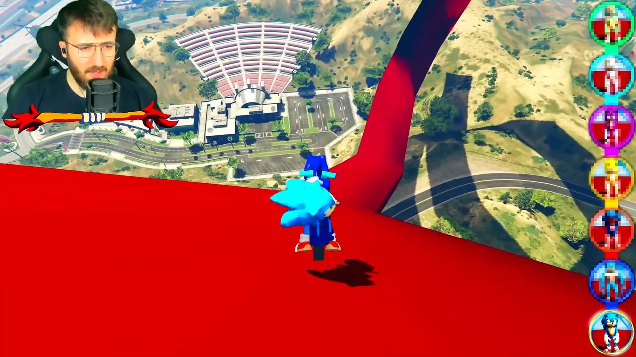 ENTRANDO en TODAS LAS FORMAS de SHIN SONIC en GTA 5 !! (Shin Sonic mod)