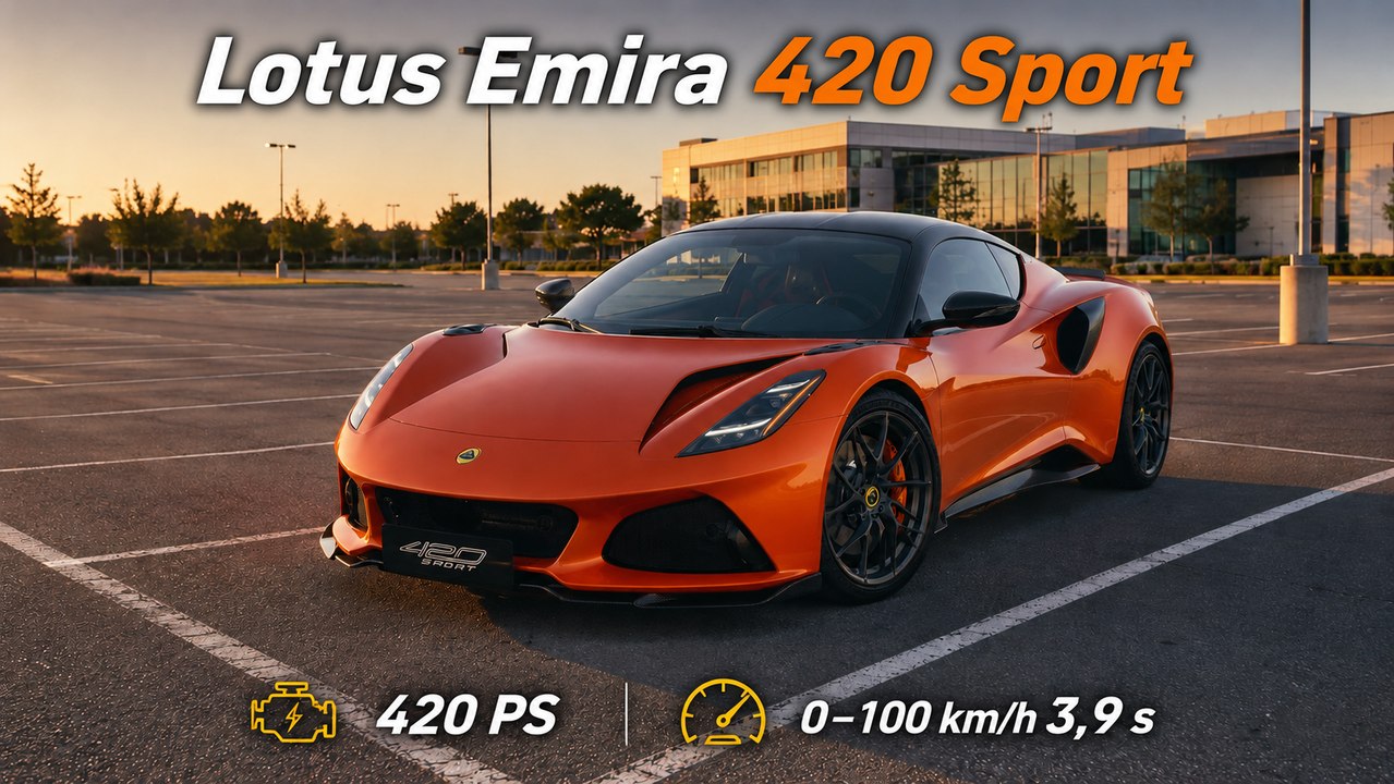 2027 Lotus Emira 420 Sport: Carbon, Aero und 300 km/h