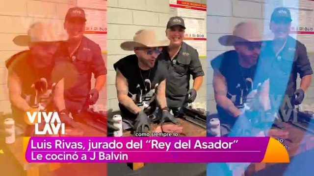 Luis Rivas, jurado de 'Rey del Asador', le cocina a J Balvin